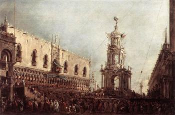 弗朗西斯科 格拉蒂 Carnival Thursday on the Piazzetta 弗朗西斯科 格拉蒂 Carnival Thursday on the Piazzetta